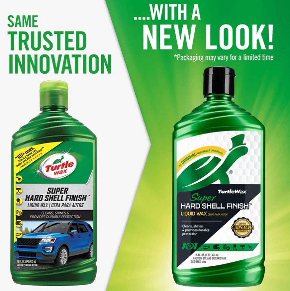 Turtlewax Car Wax, Super Hard Shell ®, Liquid, 16 Ounce Bottle, Single – 53836