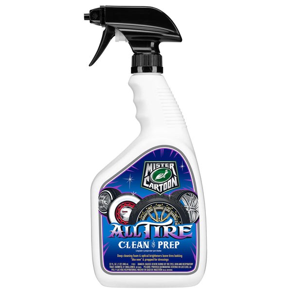 Turtlewax Tire Cleaner, Mister Cartoon, For All Tires, 32 Ounce Spray Bottle – 54250