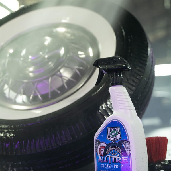 Turtlewax Tire Cleaner, Mister Cartoon, For All Tires, 32 Ounce Spray Bottle – 54250