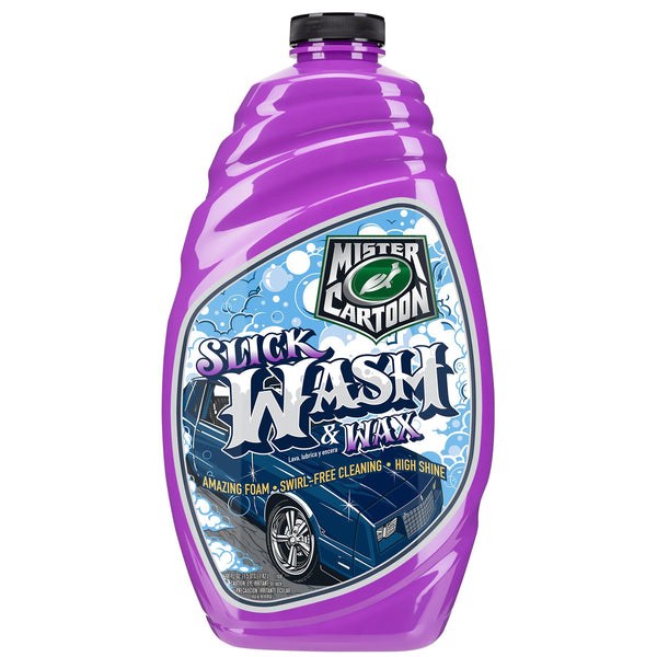 Turtlewax Car Wash, Mister Cartoon, Liquid, 48 Ounce Spray Bottle, Removes Tough Soils/ Stains and Road Grime, With Wax – 54253