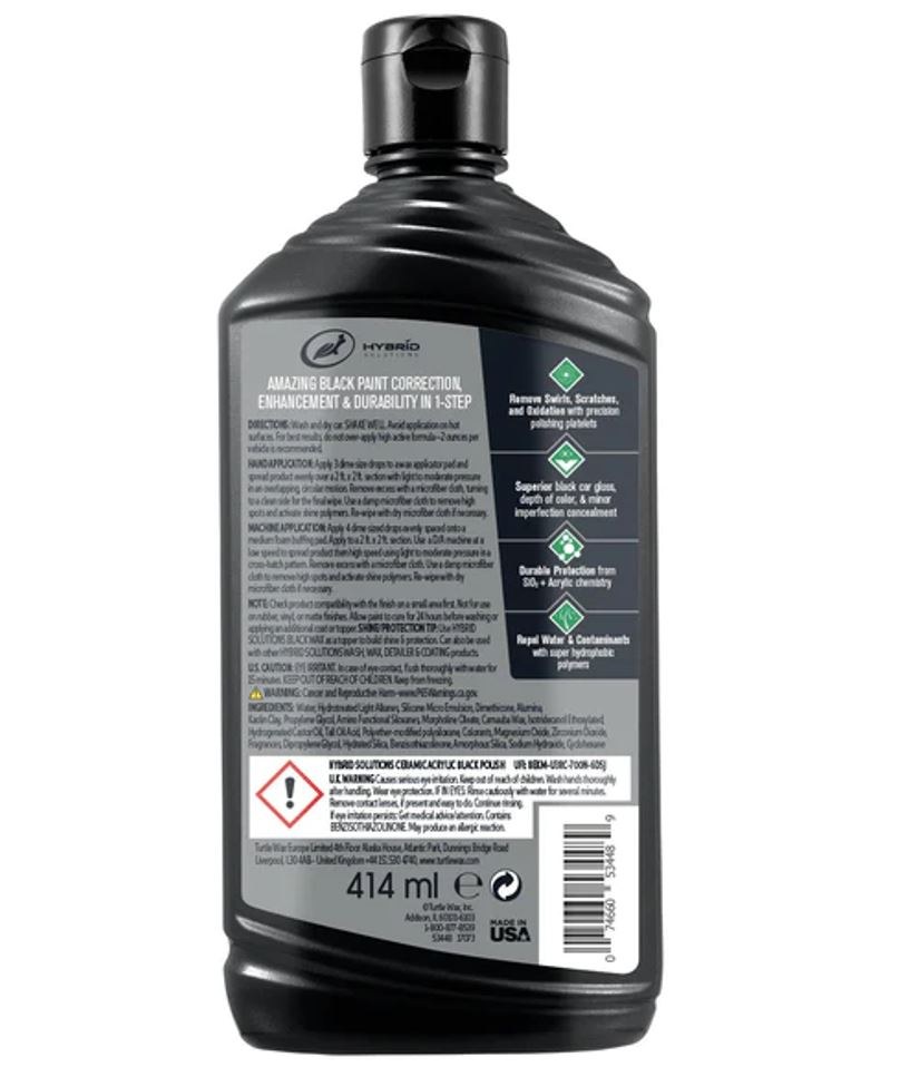 Turtlewax Car Wax, Hybrid Solutions, Liquid Carnauba, 14 Ounce Bottle, Single – MM13R