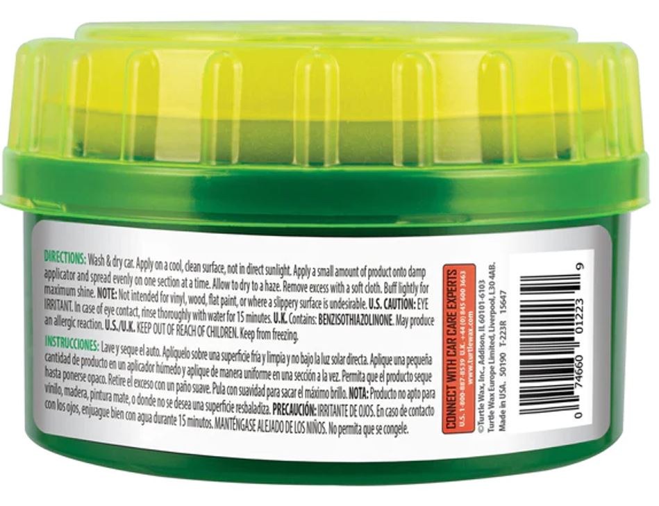 Turtlewax Car Wax, Super Hard Shell ®, Paste, 9.5 Ounce Can, Without Applicator, Single – T223R