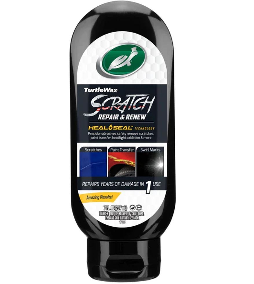 Turtlewax Scratch Remover, Liquid, With Clear Coat Pen/ Polishing Pads/ Spray Lubricant/ Paint Clarifying Compound Cloth – T234KT