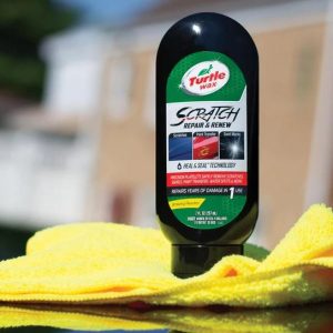 Turtlewax Scratch Remover, Liquid, With Clear Coat Pen/ Polishing Pads/ Spray Lubricant/ Paint Clarifying Compound Cloth – T234KT