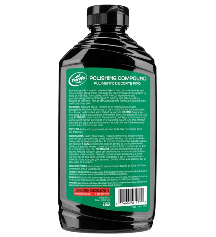 Turtlewax Polishing Compound, Renew Rx ™, Removes Marks Minor Scratches and Light Oxidation, Liquid, White, 18 Ounce Bottle, Single – T417