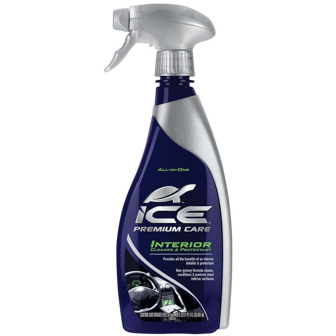 Turtlewax Interior Cleaner, Ice ®, Use on Vinyl Plastic Leather Composite Hard Surface, Clean Fresh Scent, 20 Ounce Spray, Case of 6 – T484R