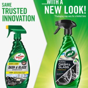 Turtlewax Interior Cleaner, Quick & Easy ™, Use to Clean Glass/ Dash/ Tech Screen, Non-Scented, 23 Ounce Spray Bottle – T930