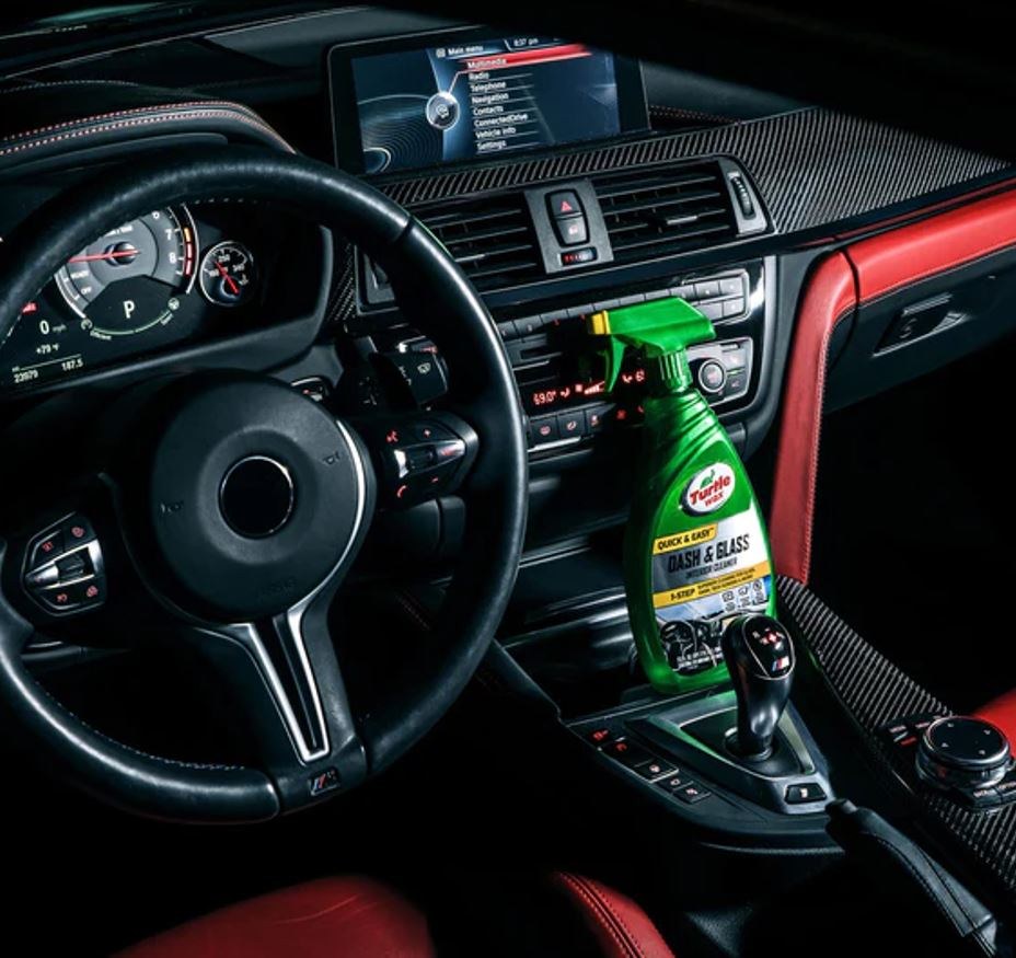 Turtlewax Interior Cleaner, Quick & Easy ™, Use to Clean Glass/ Dash/ Tech Screen, Non-Scented, 23 Ounce Spray Bottle – T930