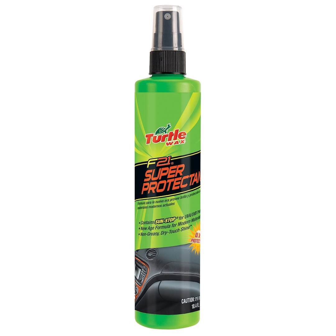 Turtlewax Vinyl Protectant, 10.4 Ounce Spray Bottle, Single, Used for Vinyl/ Rubber/ Plastic/ Leather Surfaces – T96R