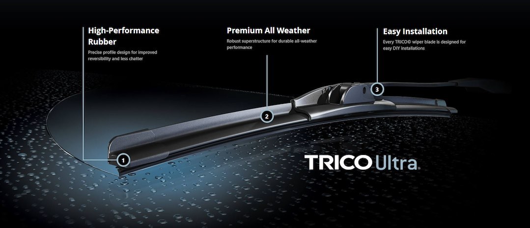 Trico Windshield Wiper Blade, Ultra ®, 28 Inch Length, All Weather – 13-281