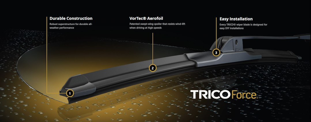 Trico Windshield Wiper Blade, Force, 28 Inch, Black – 25-280