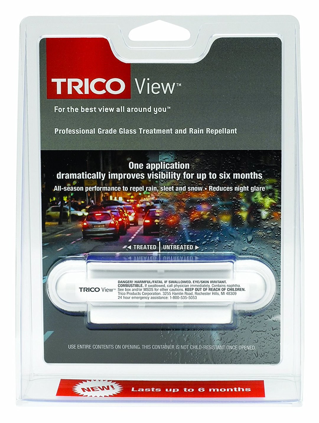 Trico Windshield Rain Repellent, Trico View ®, Gel, Single – 47100