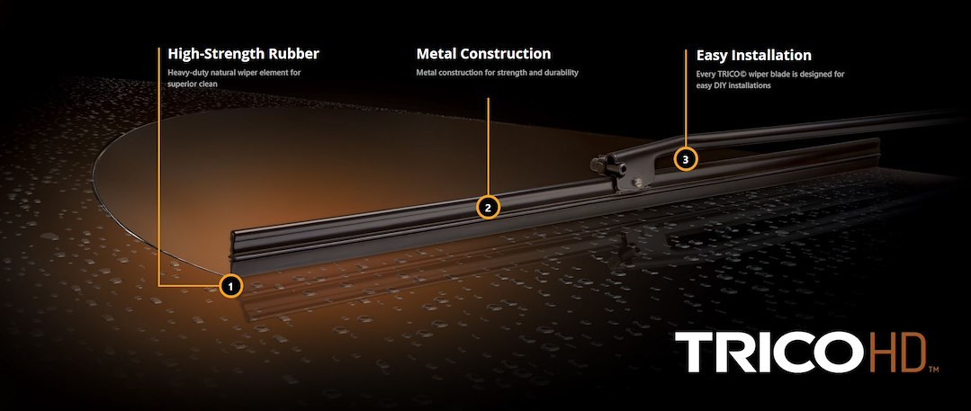 Trico Windshield Wiper Blade, Hd®, 26 Inch, Black – 67-261