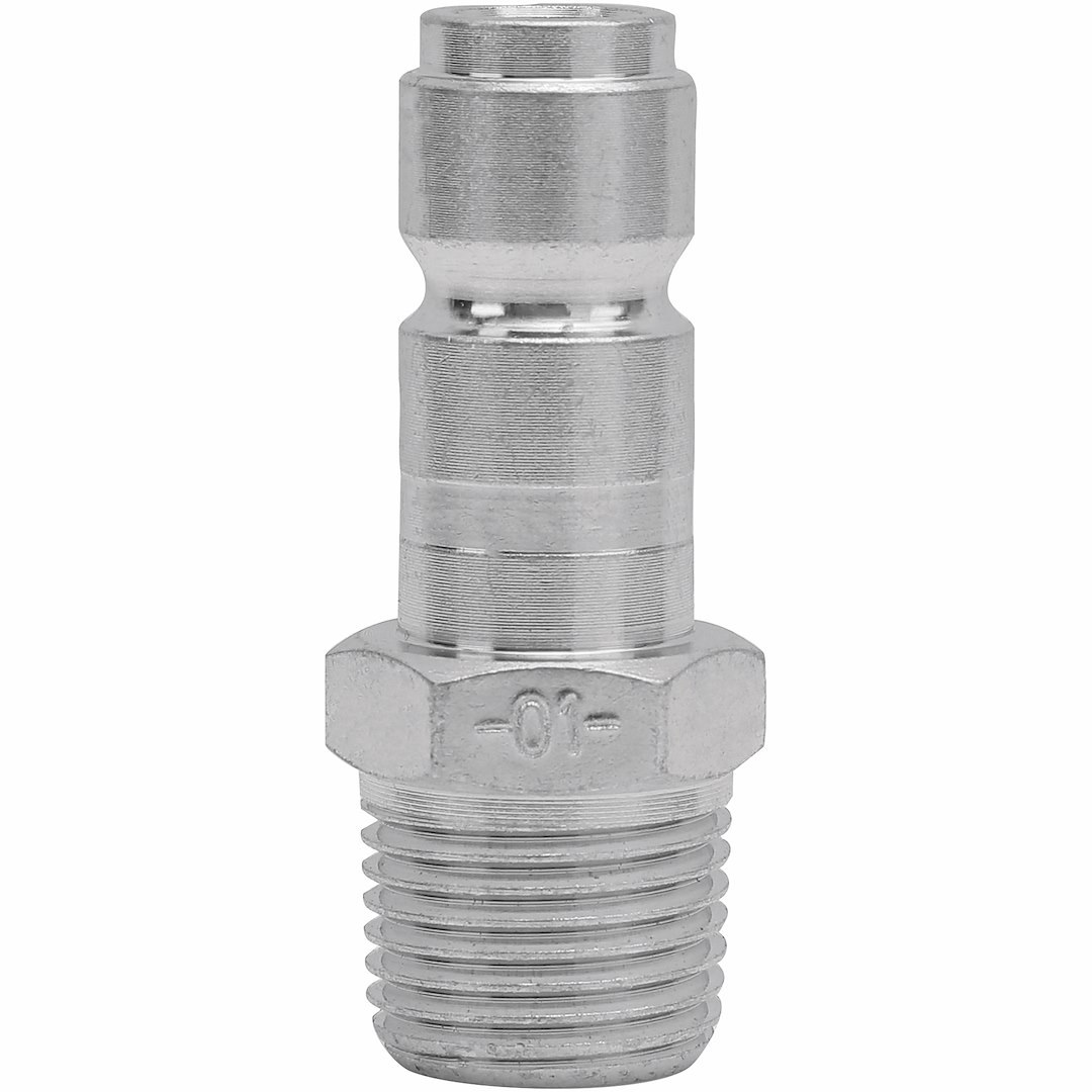 Truflate Hose End Quick Disconnect Coupling, Plug End, 1/2 Inch Male NPT X 1/2 Inch Body Size, Tru-Flate Design – 12-705