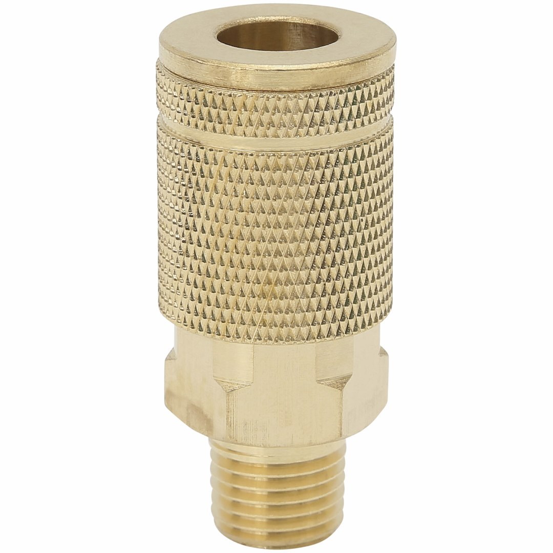 Truflate Hose End Quick Disconnect Coupling, Coupler End, 1/4 Inch Male NPT X 1/4 Inch Body Size – 13-125
