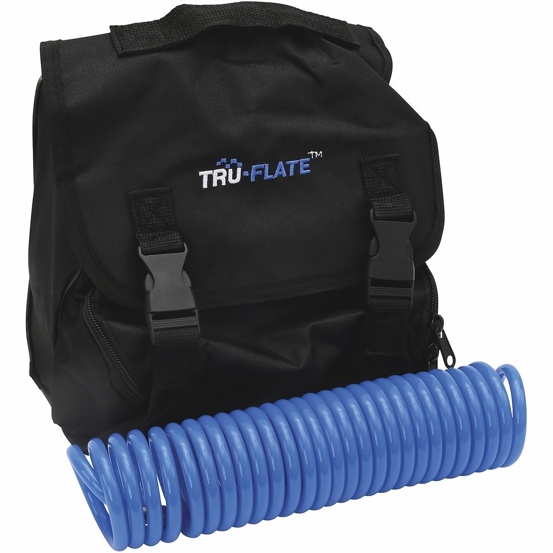 Truflate Tire Inflation Pump, Electric, 12 Volt, Heavy Duty Digital, 26.5 Foot Length Hose, Black – 16-245