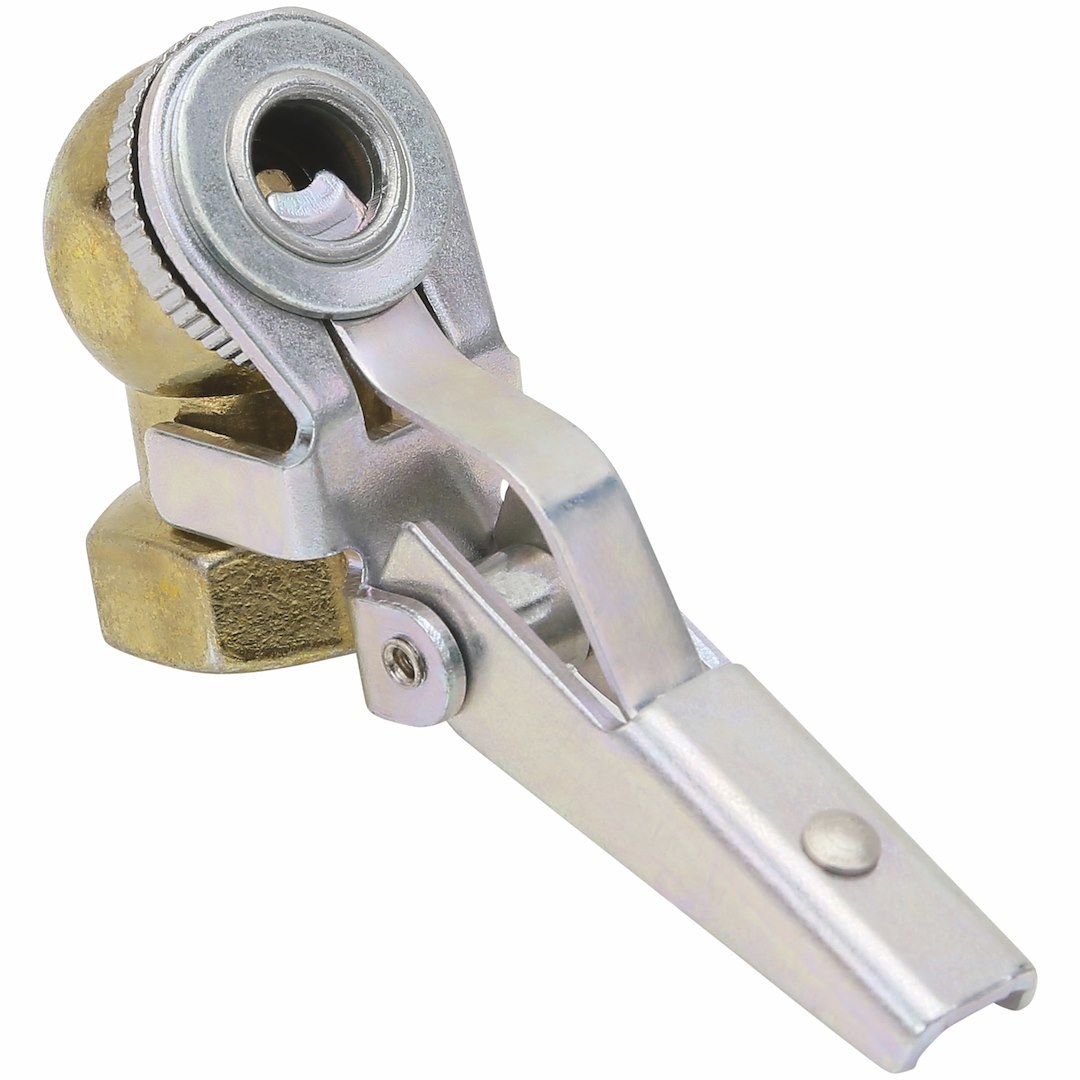 Truflate Tire Inflation Chuck, Ball Foot, 1/4 Inch Female NPT Inlet, 150 PSI Maximum Air Line Pressure, For Direct Air Line – 17-353