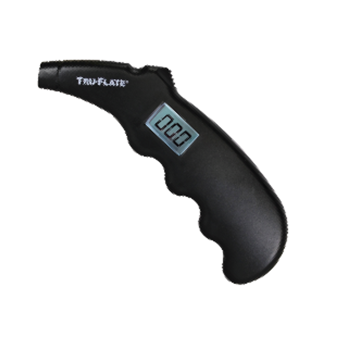 Truflate Tire Pressure Gauge, Digital Display, 5-99 Pounds Per Square Inch (PSI), Black, Carded Packaging – 17-537