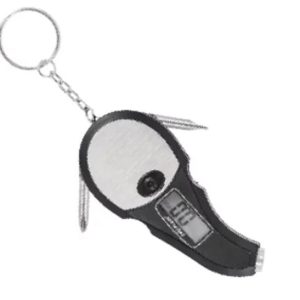 Truflate Tire Pressure Gauge, Keychain Gadget Style, Digital Counter Display, 5-150 Pounds Per Square Inch (PSI) – 17-584