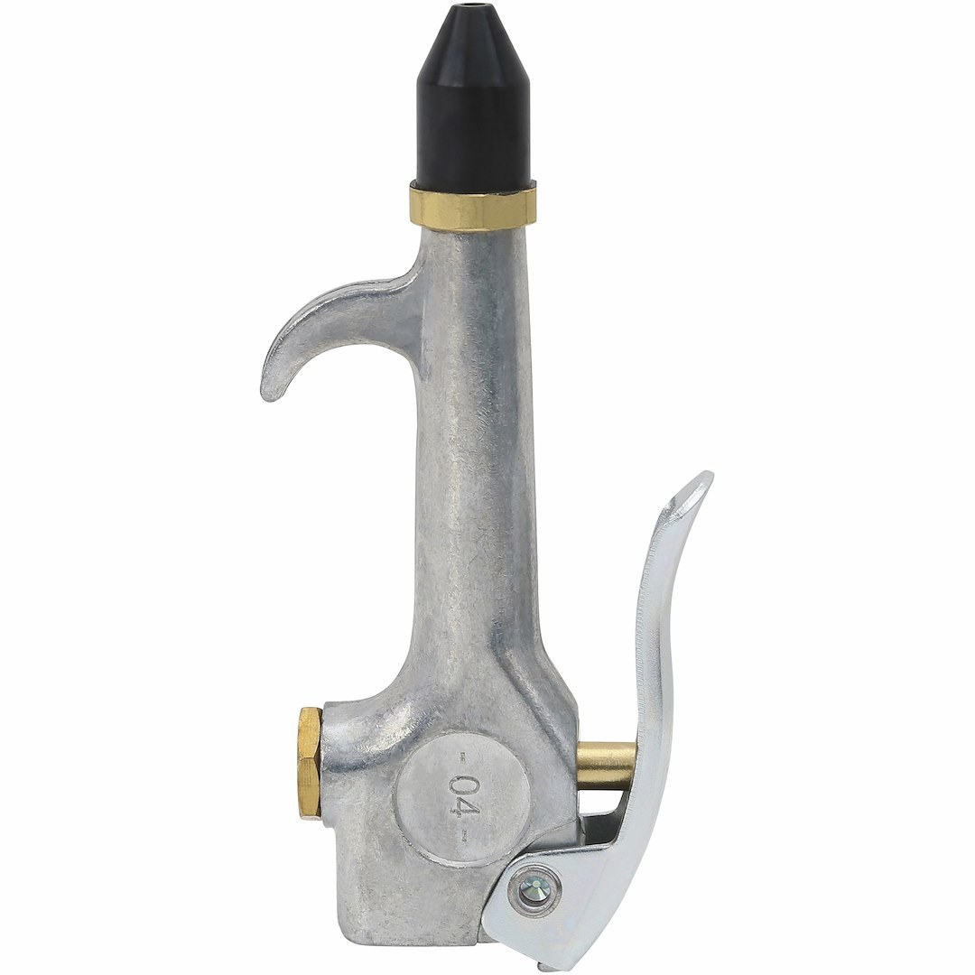 Truflate Air Blow Gun, Palm Gun Design, 1/4 Inch Female NPT Inlet, Thumb Lever Control, Rubber Tip, 30 PSI Maximum Pressure – 18-207