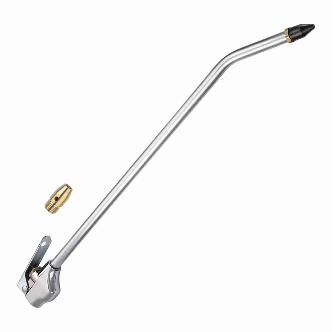 Truflate Air Blow Gun, Long Reach, 2 Inch Extension, With Rubber Tip and Safety Nozzle – 18-217