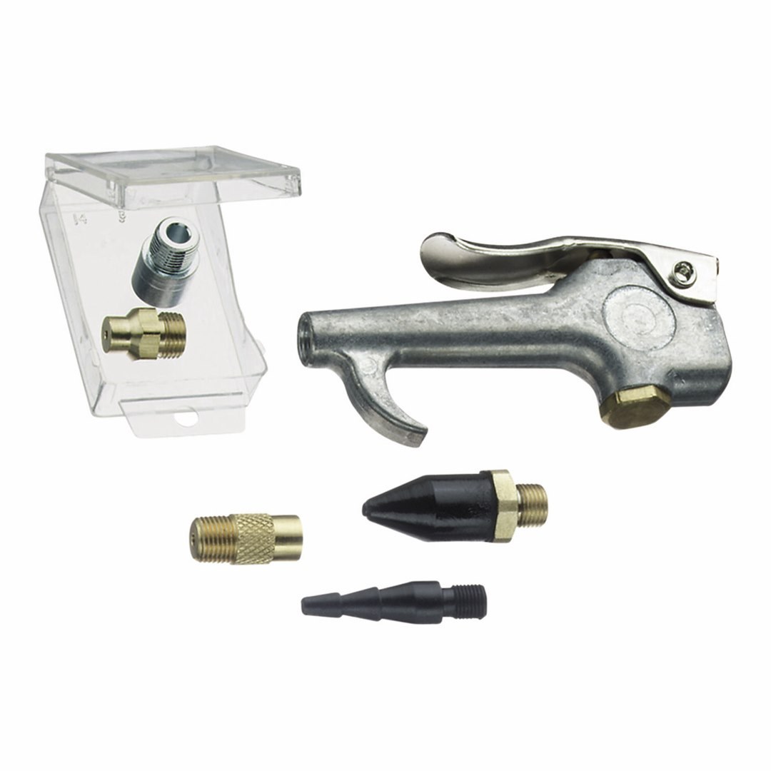 Truflate Air Blow Gun, Palm Gun Design, 1/4 Inch Female NPT Inlet, Thumb Lever Control – 18-241