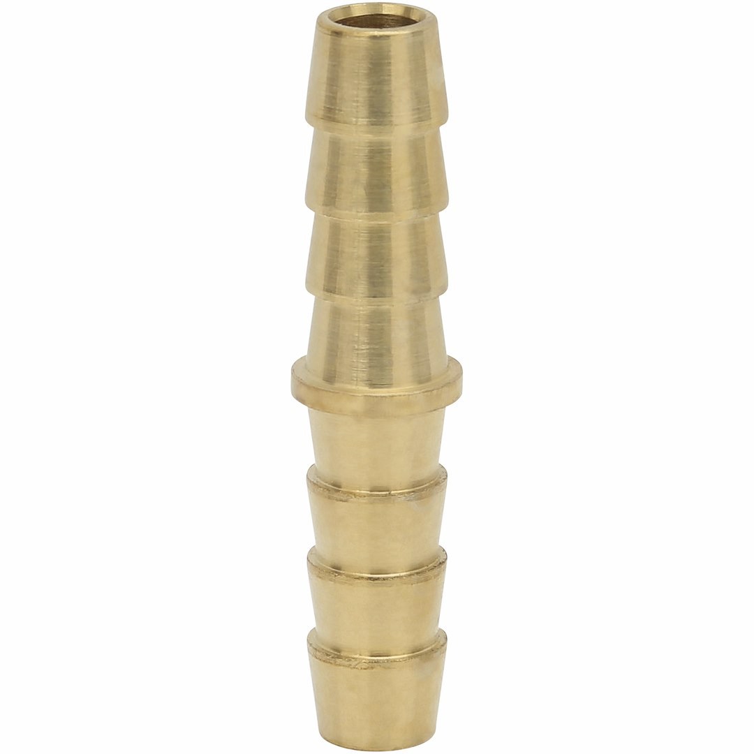 Truflate Coupler Fitting, 1/4 Inch Inside Diameter Hose X 1/4 Inch Inside Diameter Hose, Straight, Hose Splicer, Brass, Single – 21-423