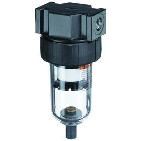 Truflate Air Compressor Water Separator, Compact Series, 3/8 Inch Female NPT Inlet, 150 PSI, Manual Drain – 24-311