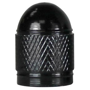 Truflate Valve Stem Cap, For Tire Valve Dress-Up, Use with TPMS Valve, Black, Aluminum, Pack of 4, Carded Packaging – 38-515