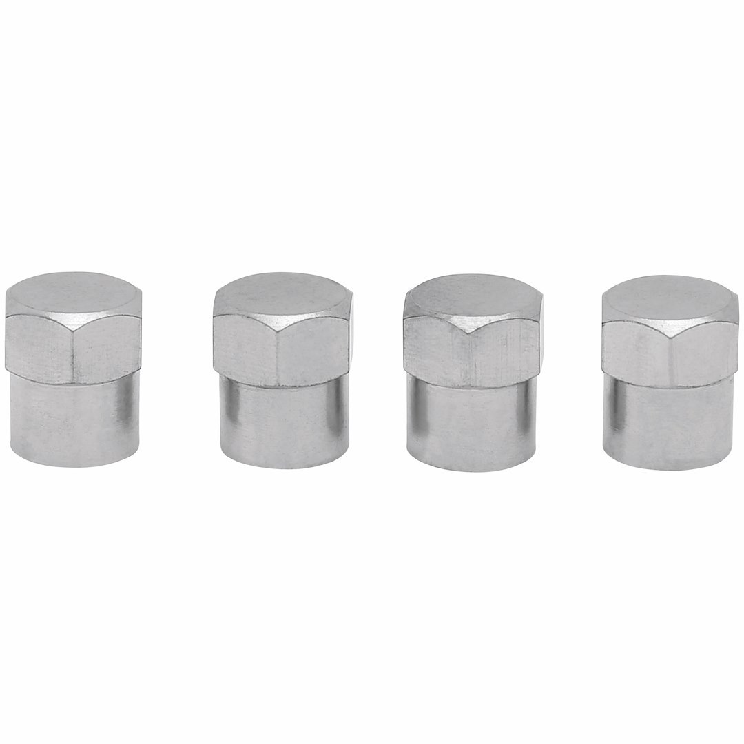 Truflate Valve Stem Cap, Heavy Duty, Pack of 4, Carded Packaging, For Use on Chrome Sleeve and High Performance Valves – 38-712-4