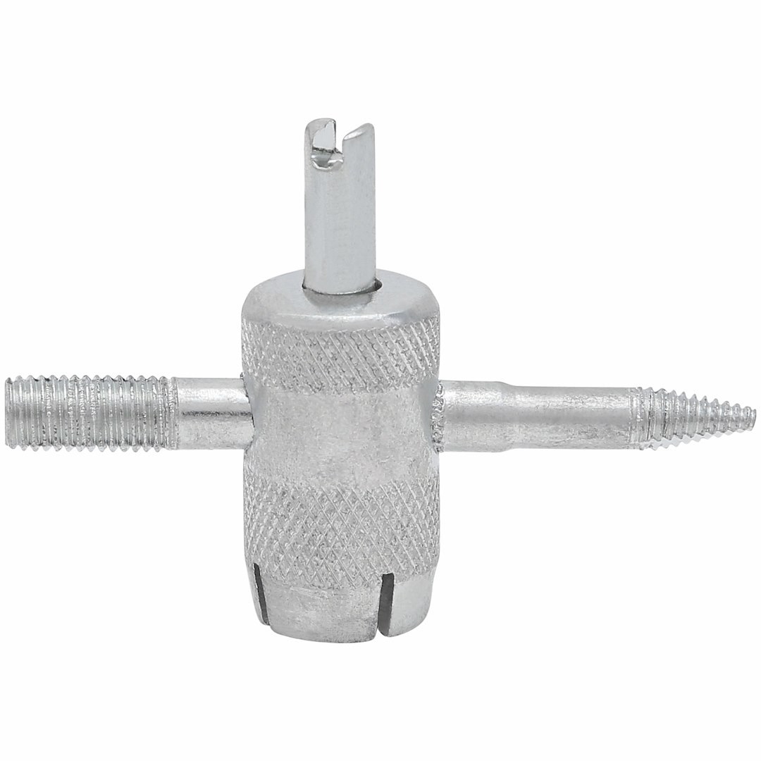 Truflate Valve Stem Tool, Camel ®, Use to Repair Core and Stem Threads, 4-WAY Tire Valve Repair Tool, Metal, Carded Packaging – 41-067