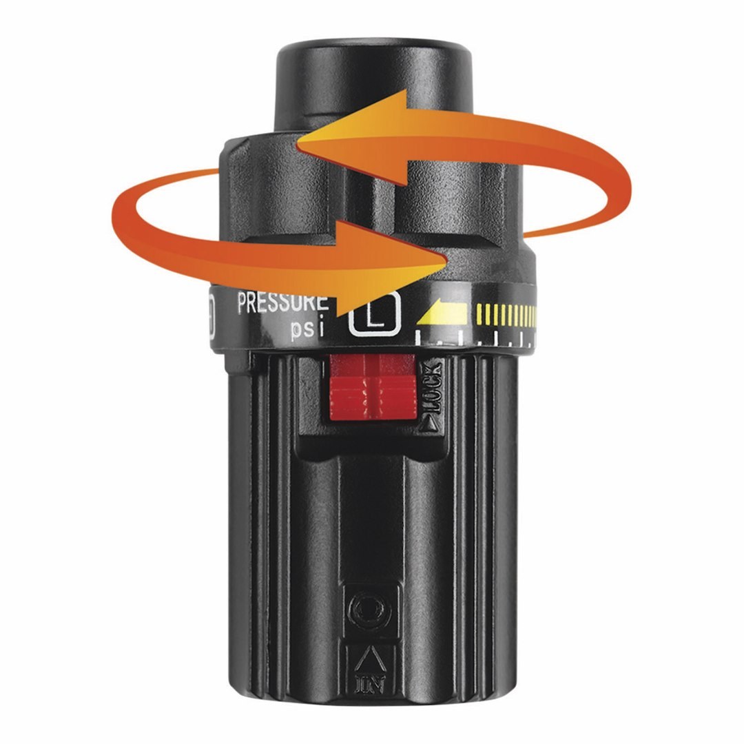 Truflate Air Pressure Regulator, 1/4 Inch Female NPT, 25 Cfm (cubic Foot Per Minute), 40 to 140 PSI, Clamshell Packaging – 41-145