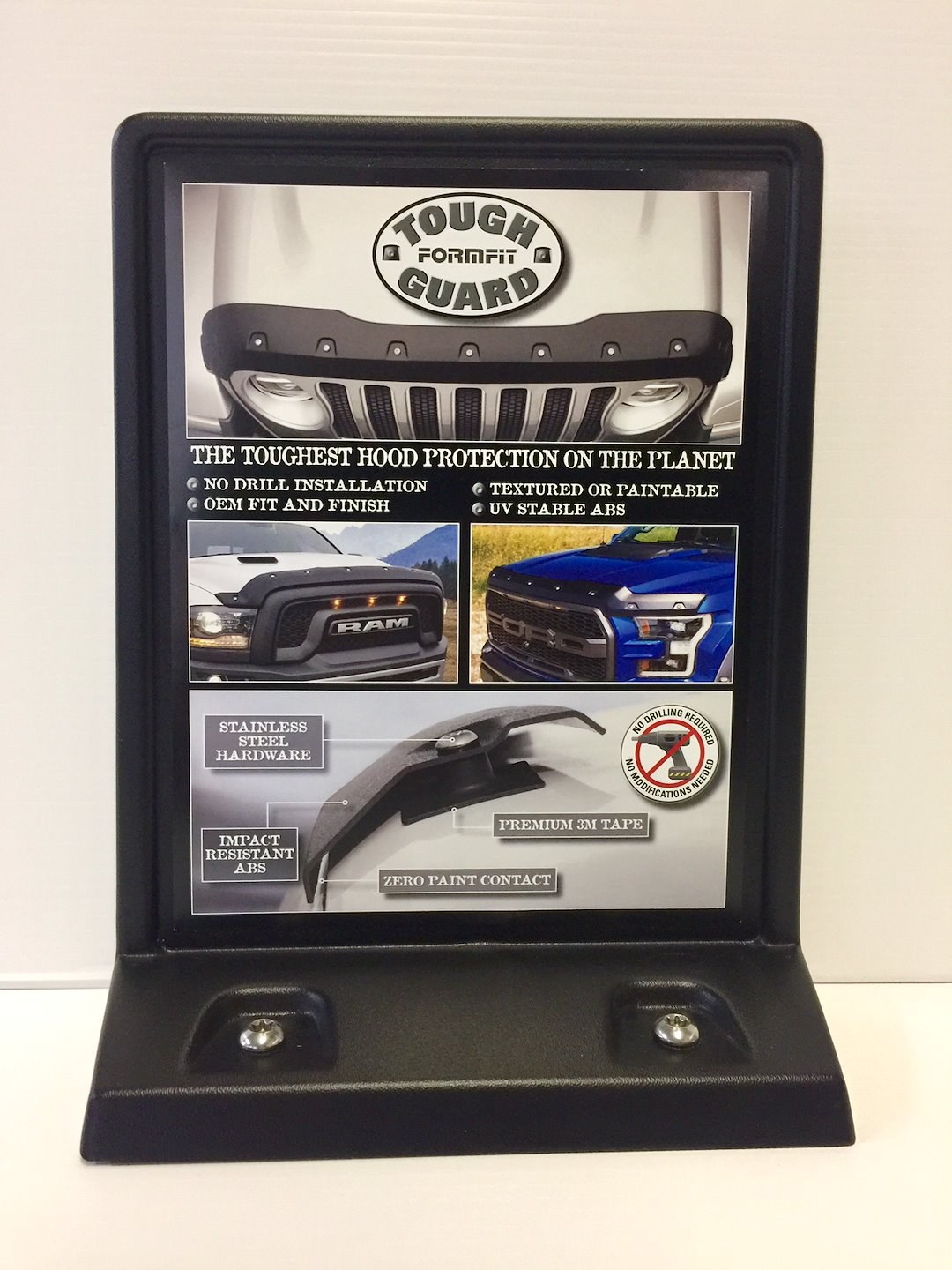 Focus Auto Point of Purchase Display, Tough Form Fit, Bug Shield Display, Countertop with Photos of Product – TGPOP18