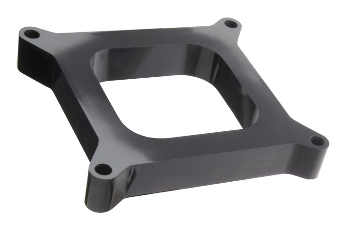 Trans-Dapt Performance Carburetor Spacer, For Use with Holley/ Afb 4 Barrel, Open Style, 1/2 Inch Thick, Black, Phenolic – 2180