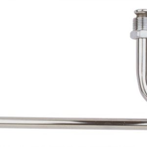 Trans-Dapt Performance Carburetor Fuel Line, Holley Quad, Single, 9-5/16 Inch Length, Chrome – 2197