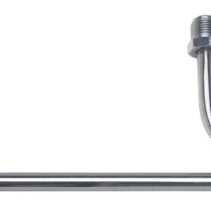 Trans-Dapt Performance Carburetor Fuel Line, Holley 3310, Single, 8-21/32 Inch Length, Chrome – 2198