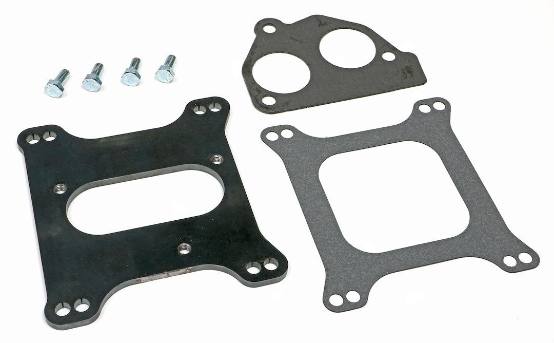 Trans-Dapt Performance Carburetor Adapter, Adapts Small Block Chevy Tbi on to 4 Barrel Manifold, 1/4 Inch Thick, With Bolts and Gaskets – 2210