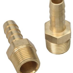 Trans-Dapt Performance Adapter Fitting, 3/8 Inch Inside Diameter Hose, 3/8 Inch Outlet, Straight, Brass, Single – 2270