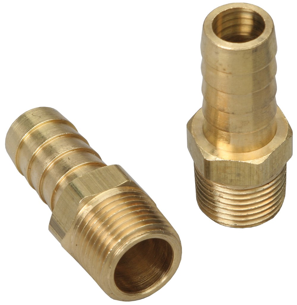 Trans-Dapt Performance Adapter Fitting, 1/2 Inch Inside Diameter Hose, 3/8 Inch Outlet, 90 Degree, Brass, Single – 2272