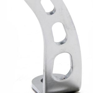 Trans-Dapt Performance Carburetor Throttle Return Spring Bracket, For Use with Small Block Ford Engines, Chrome, Steel – 2297