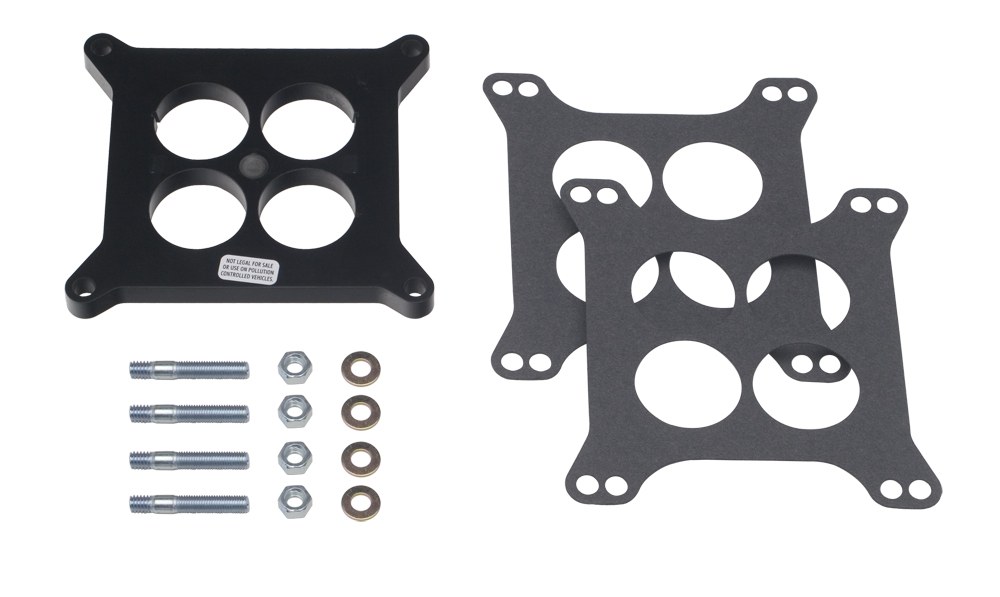 Trans-Dapt Performance Carburetor Spacer, For Use with Holley 4 Barrel, Ported Style, 1/2 Inch Thick, Plastic Phenolic – 2370