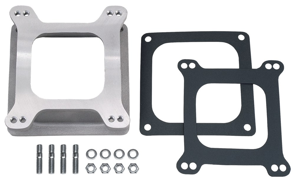 Trans-Dapt Performance Carburetor Adapter, Adapts 4 Barrel Holley/ Afb to Holley Dominator 4500 Manifold, 2-1/8 Inch Thick – 2381