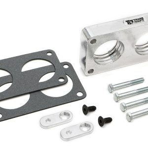 Trans-Dapt Performance Throttle Body Spacer, Torque-Curve, 1 Inch Thick, Natural, Aluminum, 2 Port – 2518