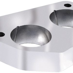 Trans-Dapt Performance Throttle Body Spacer, Swirl-Torque, 1 Inch Thick, Natural, Aluminum, 2 Port – 2533