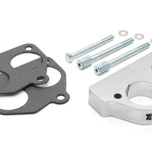 Trans-Dapt Performance Throttle Body Spacer, Swirl-Torque, 1 Inch Thick, Natural, Aluminum, 2 Port – 2534