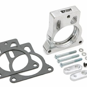 Trans-Dapt Performance Throttle Body Spacer, Torque-Curve, 1 Inch Thick, Natural, Aluminum, Single Center – 2566