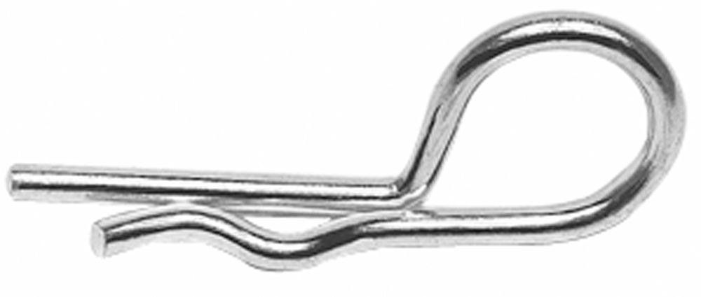 Trans-Dapt Performance Hood Pin Clip, Replacement Hood Pins, Hair Pin Style, Chrome, Set of 2 – 4052