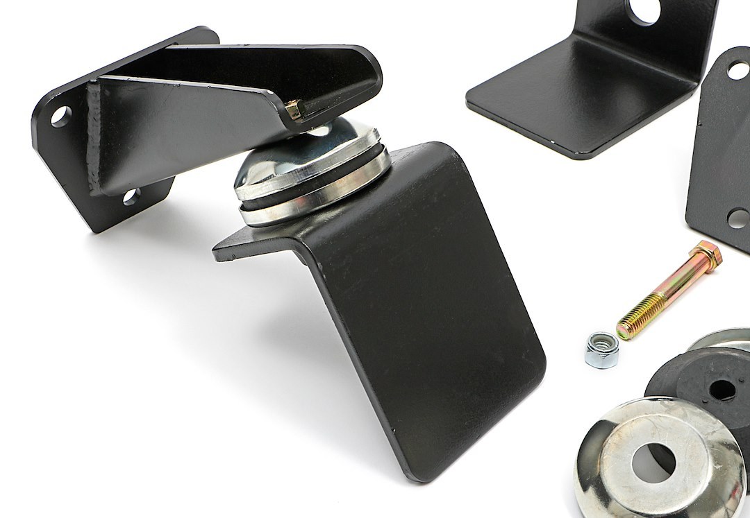 Trans-Dapt Performance Motor Mount, For Use with GM V8 or 4.3L V6, Black, Steel – 4100