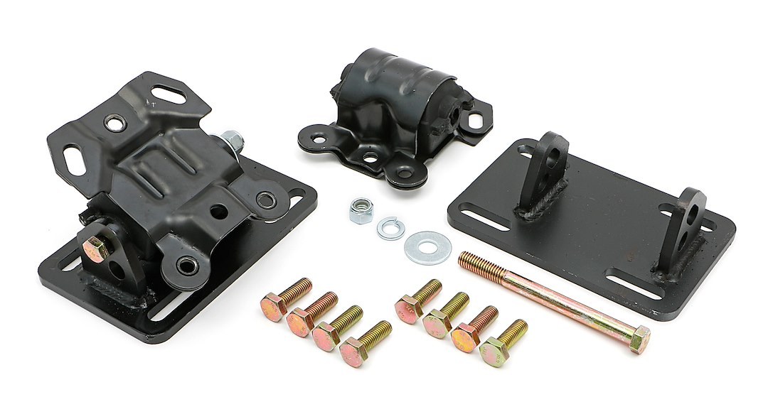 Trans-Dapt Performance Motor Mount, For Use with GM Ls Series or Vortech Engine, With 2 Motor Mount Brackets and 2 Rubber/ Steel Mount Pads – 4516