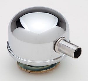 Trans-Dapt Performance Crankcase Breather Cap, Chrome, Twist-IN, 5/8 Inch Breather Port – 4806